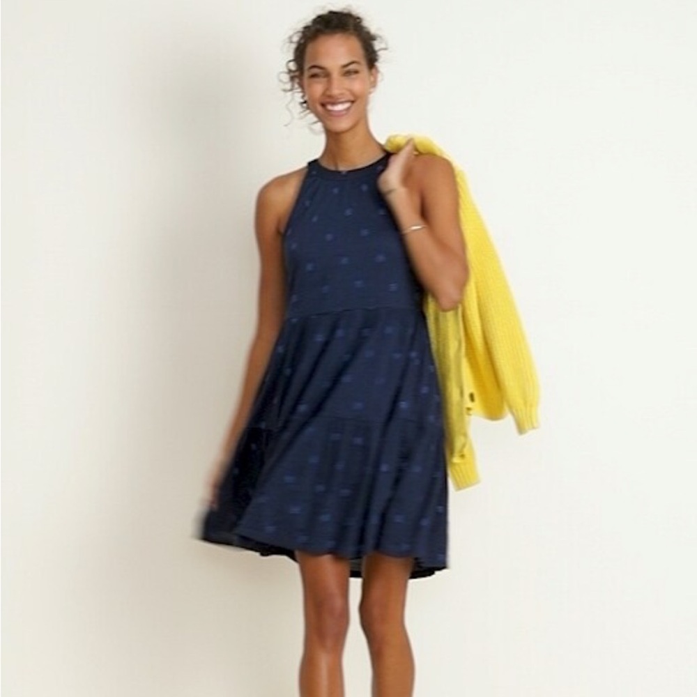 Old Navy Votton Blue Sleeveless Embroidered Dress. Size Xs - Picture 2 of 10